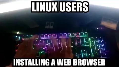 Linux Users Installing a Web Browser