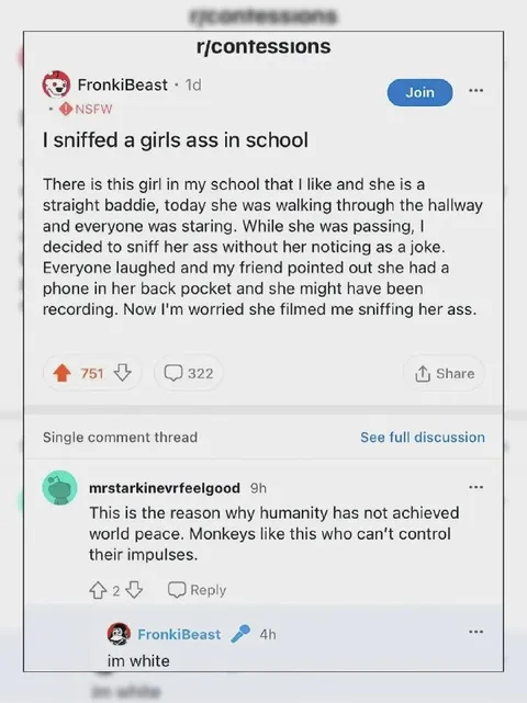 Sniffed a Girl's Ass