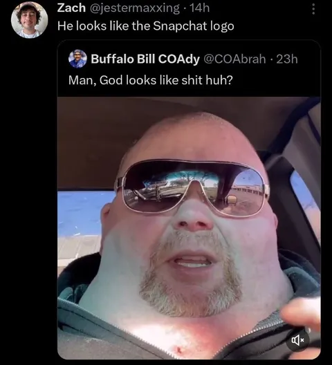 God Looks Like the Snapchat Logo