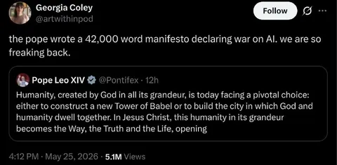 Pope Declares War on AI