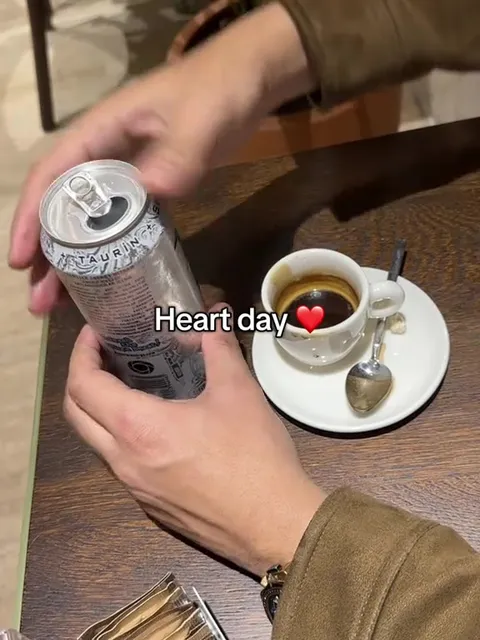 Energy Drink Coffee Heart Day