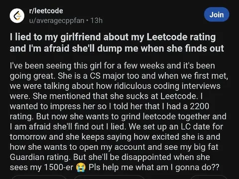 Lied About My LeetCode Rating