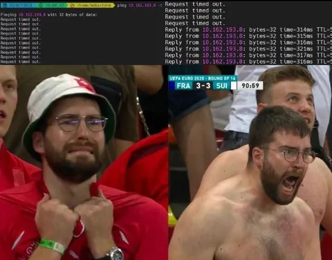Ping Timeout Football Fan