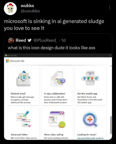 Microsoft AI Icon Sludge