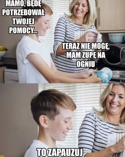 Mamo, będę potrzebował twojej pomocy