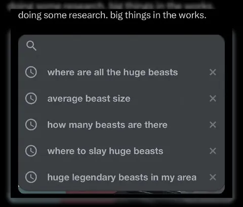 Researching Huge Beasts