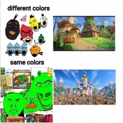 Different Colors, Same Colors