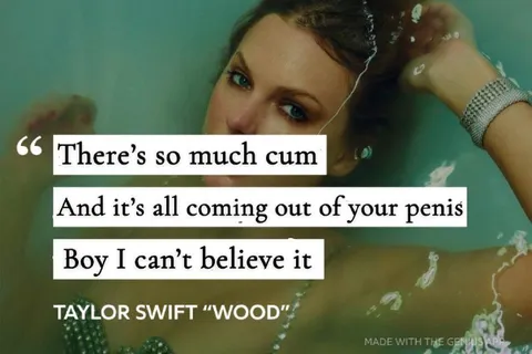 Taylor Swift Wood Cum Parody