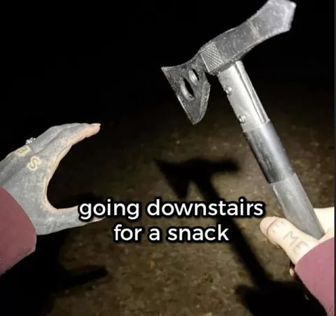 Going Downstairs for a Snack