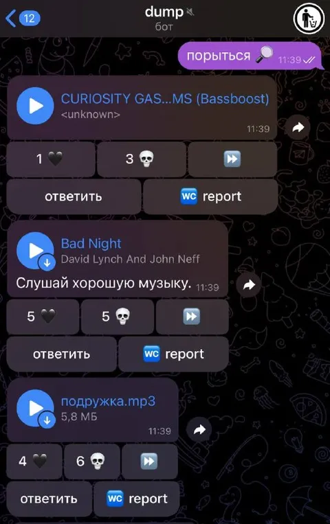 Музыкальный бот ставит оценки