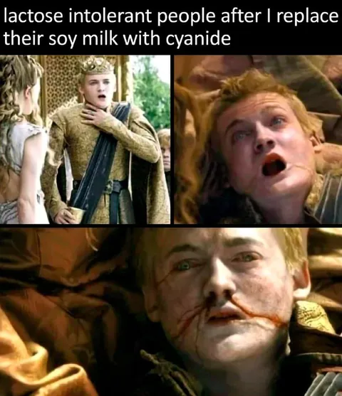 Lactose Intolerant Cyanide Reaction
