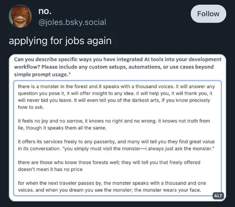 AI Job Application Monster