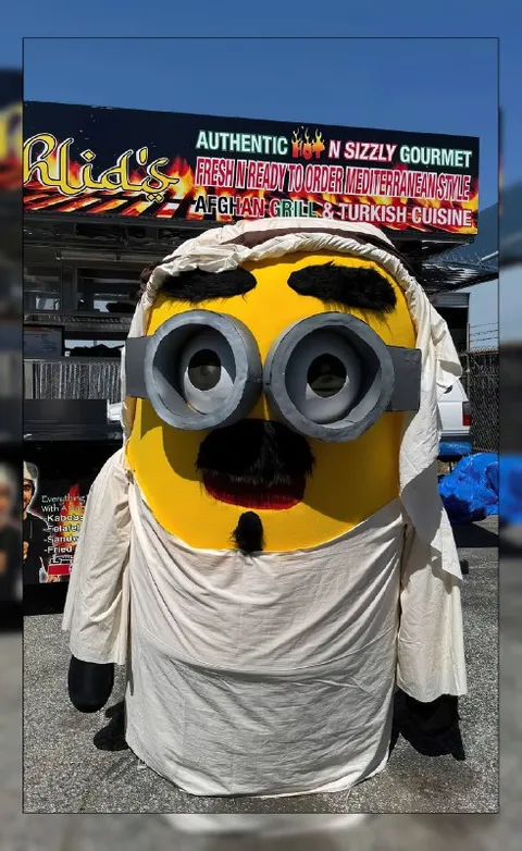 Minion at the Afghan Grill