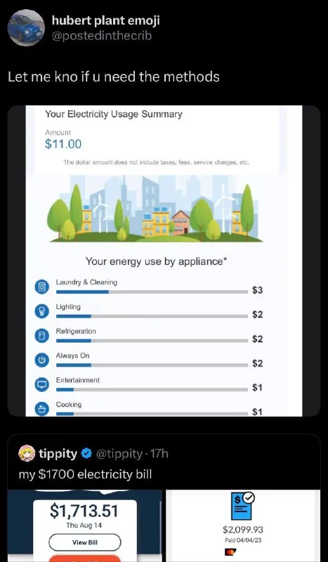 $1700 Electricity Bill Methods