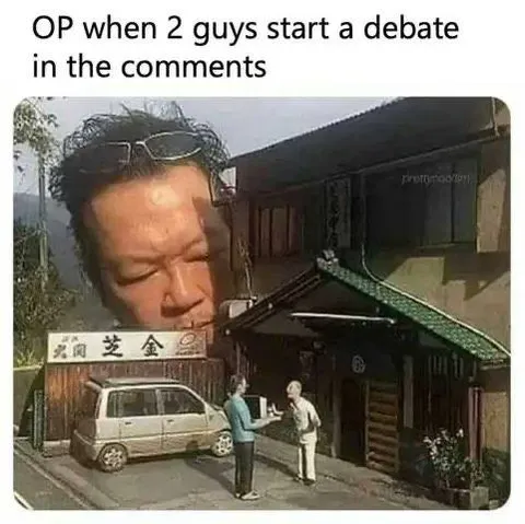 OP Watches a Comment Debate