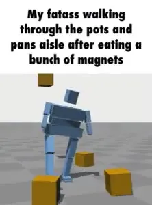 Fatass Walking Through Magnets
