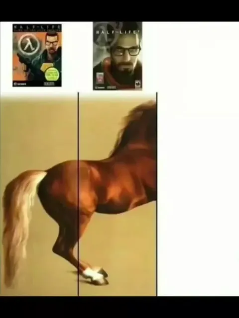 Лошадь между двумя Half-Life