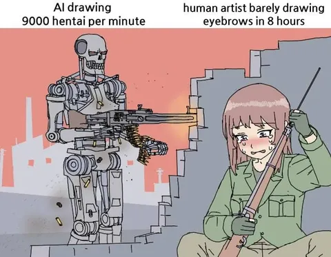 AI Drawing vs Human Artist