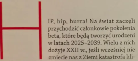 Pokolenie beta nadchodzi