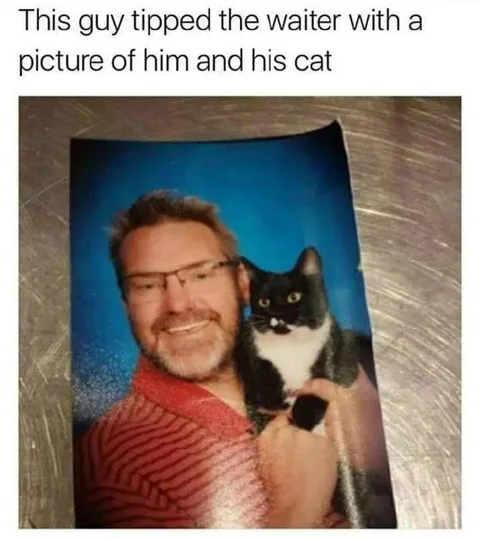 Man and Cat Tip Picture