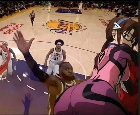 LeBron Distracted by Anime Girl