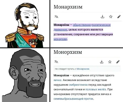 Монархизм и монорхизм