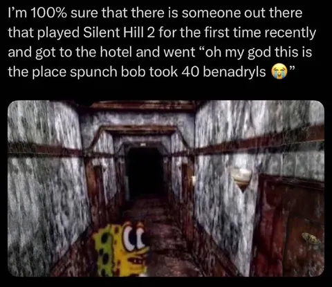 SpongeBob in the Silent Hill Hotel