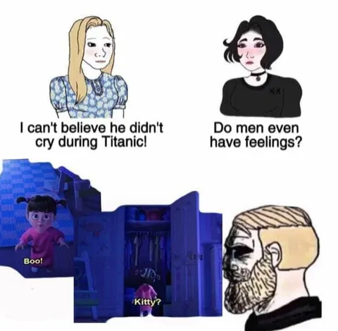 Men Cry Over Boo, Not Titanic