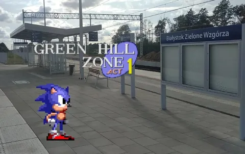 Sonic at Green Hill Zone