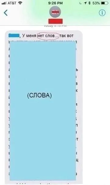 У меня нет слов