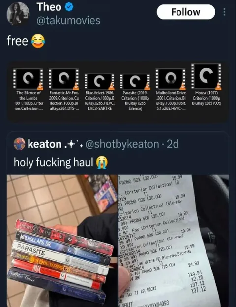 Free Criterion Collection Haul