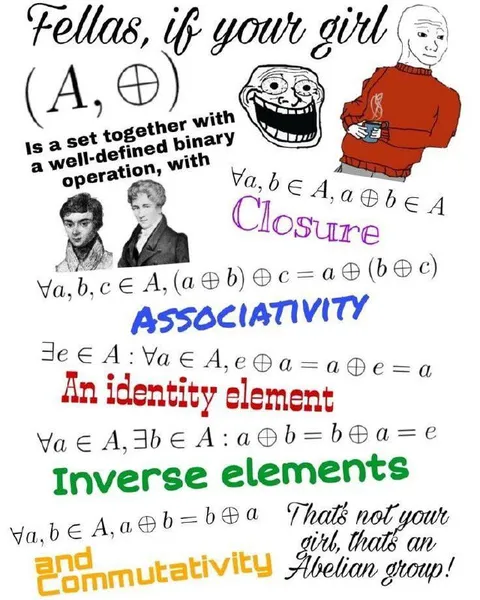 If Your Girl Is an Abelian Group