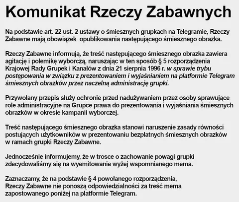 Komunikat Rzeczy Zabawnych