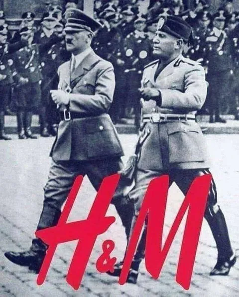 Гитлер и Муссолини в H&M