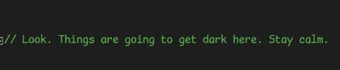 Things Are Going to Get Dark