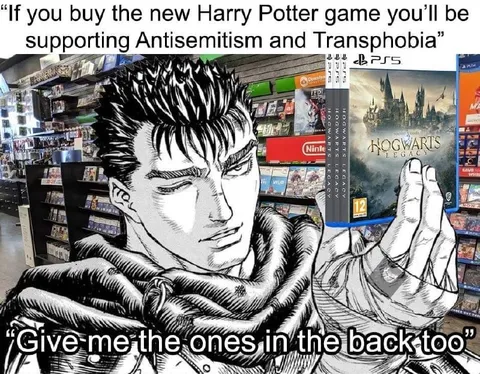 Guts Wants Hogwarts Legacy