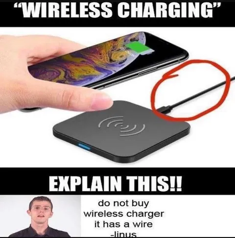 Wireless Charger Has a Wire