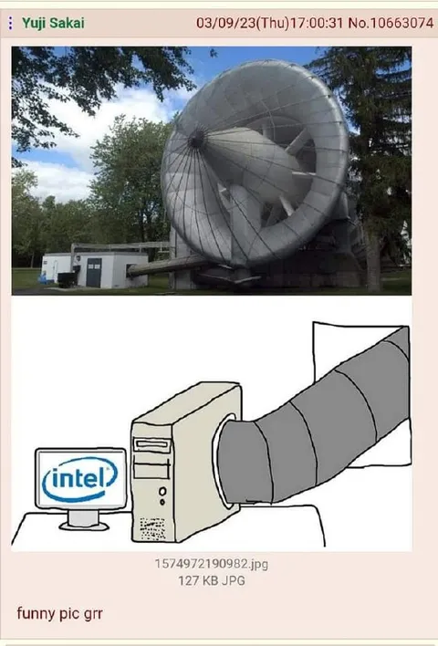 Satellite Dish Computer Cooling