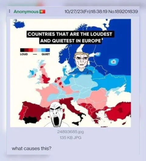 Loudest and Quietest Europe Map