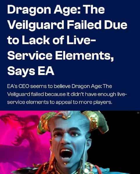 Dragon Age Live-Service Joke
