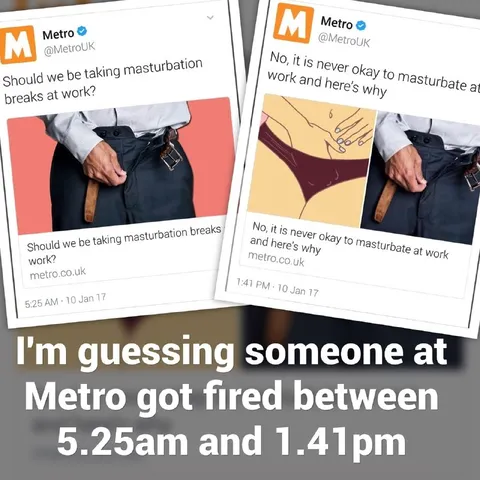 Metro Masturbation Break Contradiction