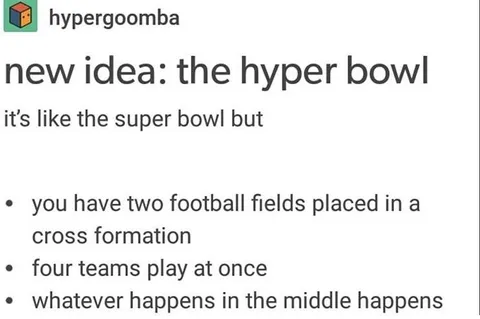 The Hyper Bowl Idea