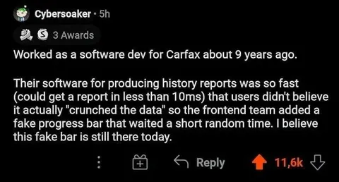 Fake Progress Bar for Instant Reports