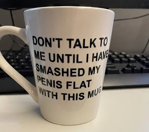 Penis-Smashing Mug