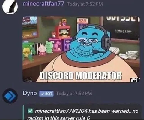 Discord Moderator Gets Warned