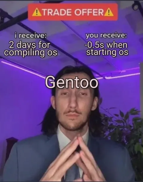 Gentoo Trade Offer