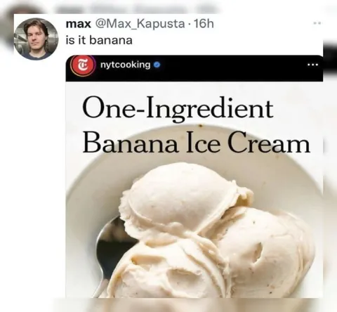 Is It Banana Ice Cream?