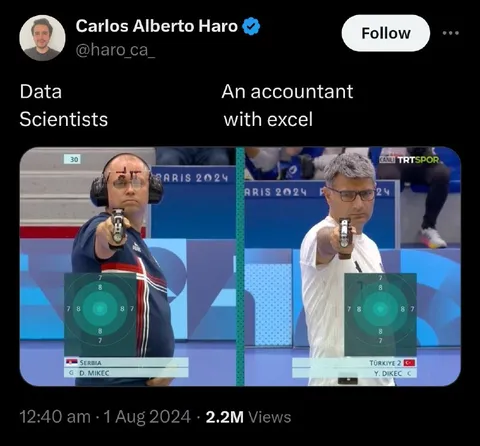 Data Scientists vs Excel Accountant