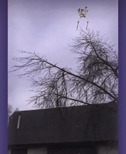 Скелет танцует на крыше