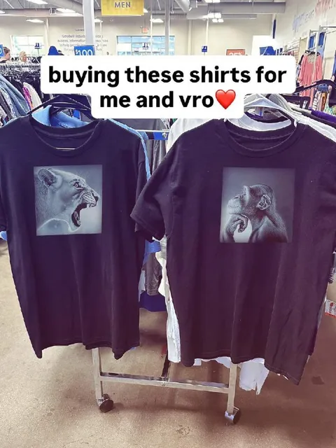 Matching Lion and Lamb Shirts
